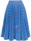 CALVIN KLEIN 205W39NYC PLEATED MIDI SKIRT