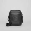 BURBERRY Small Embossed Crest Leather Crossbody Bag