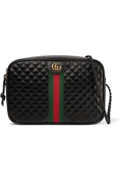 Gucci Quilted Leather Small Shoulder Bag In Black
