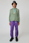 ACNE STUDIOS Face-patch anorak jacket Dusty green