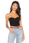 By The Way. Stef Bustier Bodysuit In Black