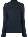 ARMOR-LUX ARMOR LUX BASIC KNIT JUMPER - BLUE