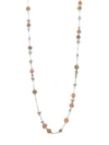 JOHN HARDY Bamboo Peach Moonstone & Sterling Silver Sautoir Necklace,0400010036901