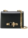 Alexander Mcqueen Knuckle Duster Shoulder Bag In Black