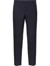 Prada Slim Tailored Trousers In Blue