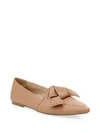 TOD'S Studded Bow Leather Ballet Flats