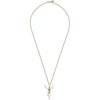 ALEXANDER MCQUEEN ALEXANDER MCQUEEN GOLD DANCING SKELETON NECKLACE