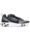 Nike React Element 87 Sneakers In Black In Black