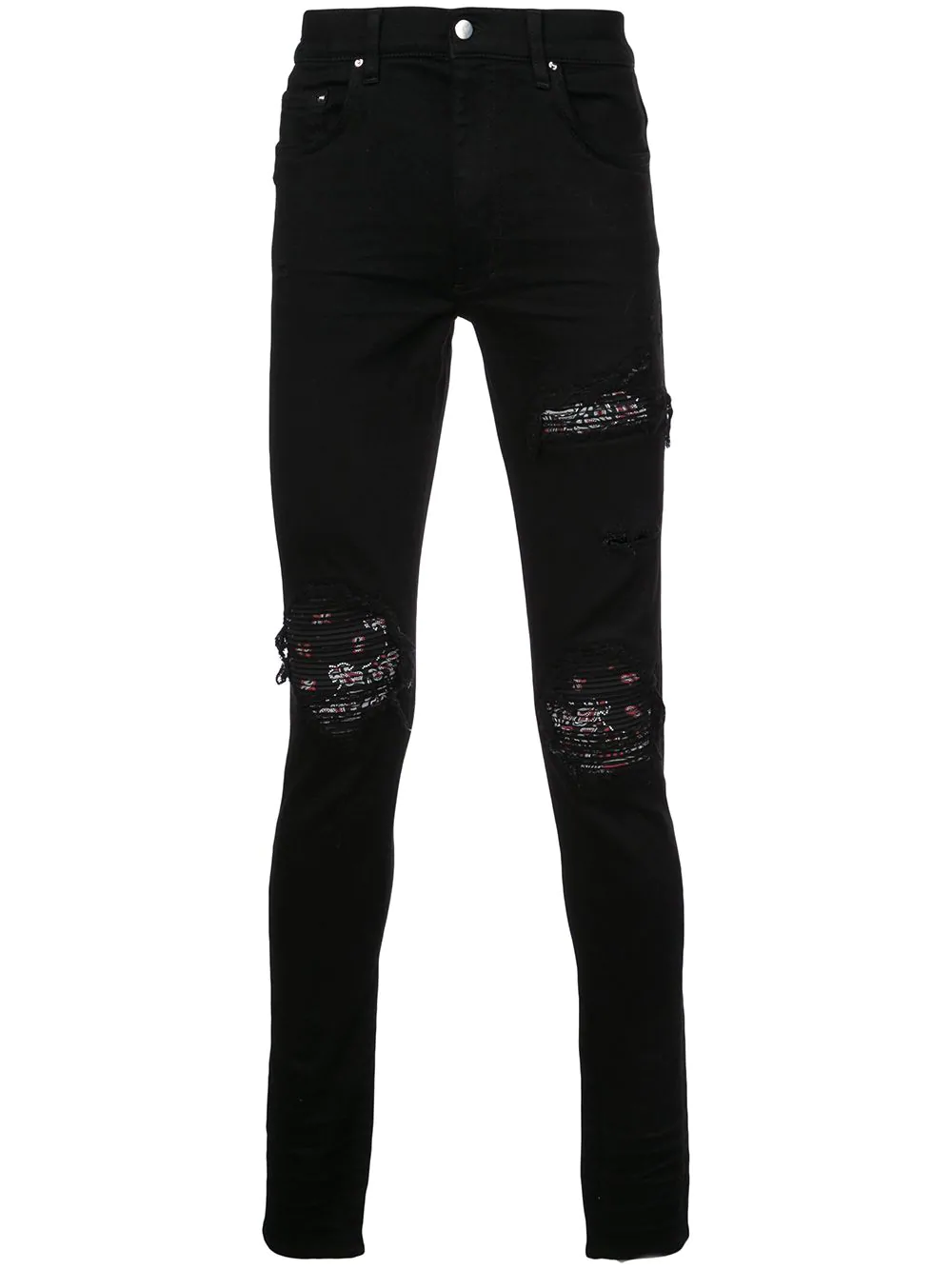 mike amiri red bandana jeans