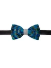 BRACKISH MEN'S CODELL FEATHER BOW TIE,0400098144080