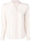 PESERICO PESERICO DOUBLE PLACKET BLOUSE - NEUTRALS