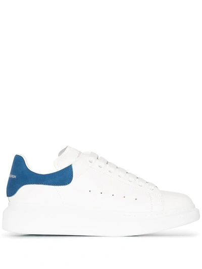 Alexander Mcqueen White Chunky Blue Tab Sneakers - 白色 In White