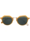 AHLEM AHLEM ROUND FRAME SUNGLASSES - 棕色