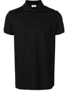 Saint Laurent Embroidered-logo Polo Shirt In Black