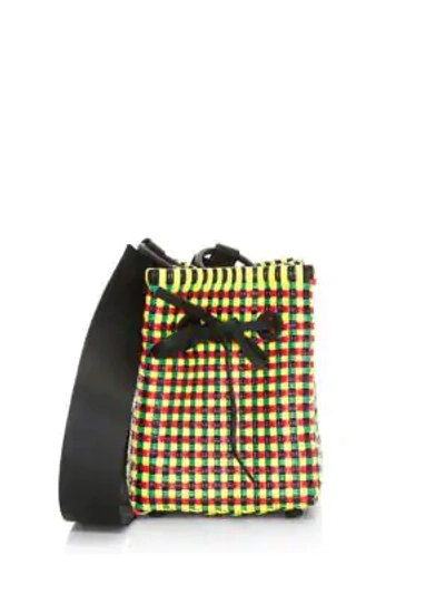 Truss Women's Medium Square Bucket Bag In Black Multi