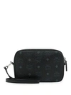 Mcm Women's Visetos Original Camera Bag In Black,grey