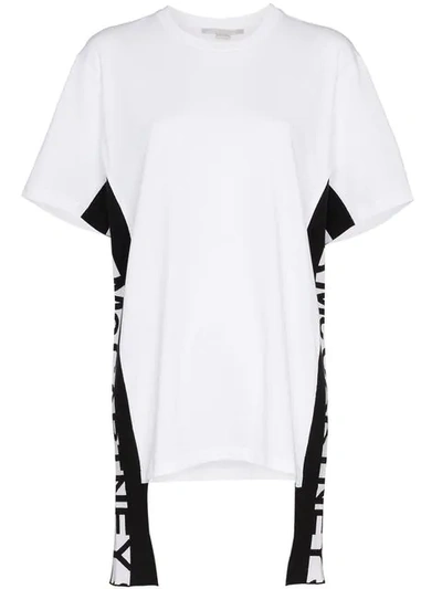 Stella Mccartney T-shirt With Logo Bands In White