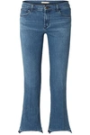 J BRAND SELENA CROPPED MID-RISE BOOTCUT JEANS
