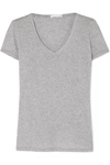 Skin Essentials Pima Cotton-jersey Pajama Top In Gray