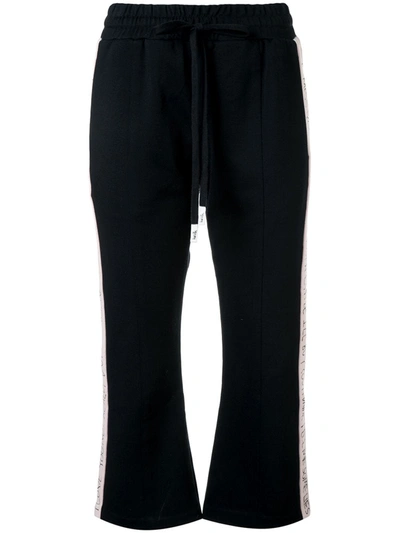 Haculla Modern Love Cropped Track Trousers In Black