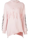 Haculla Visionary Asymmetric Patch Hoodie In Pink