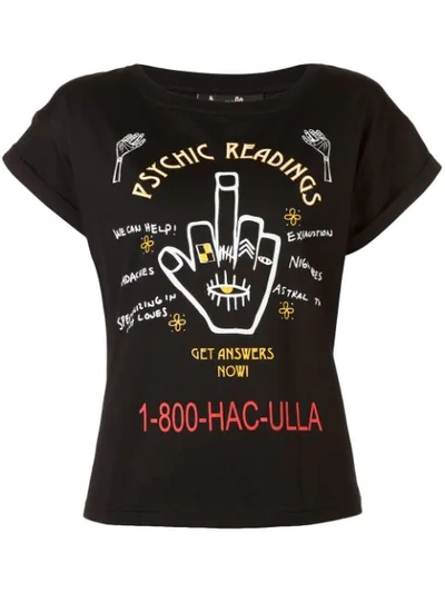 Haculla Psychic Readings Print T-shirt In Black