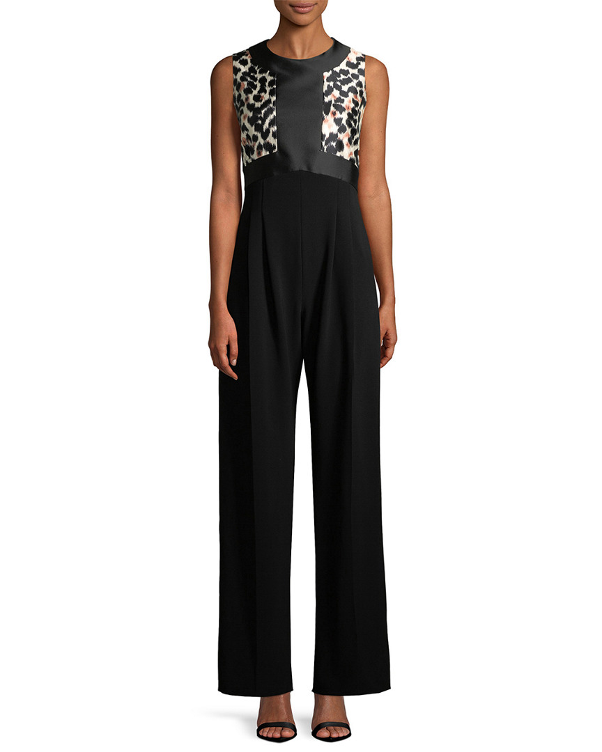 silk leopard print jumpsuit