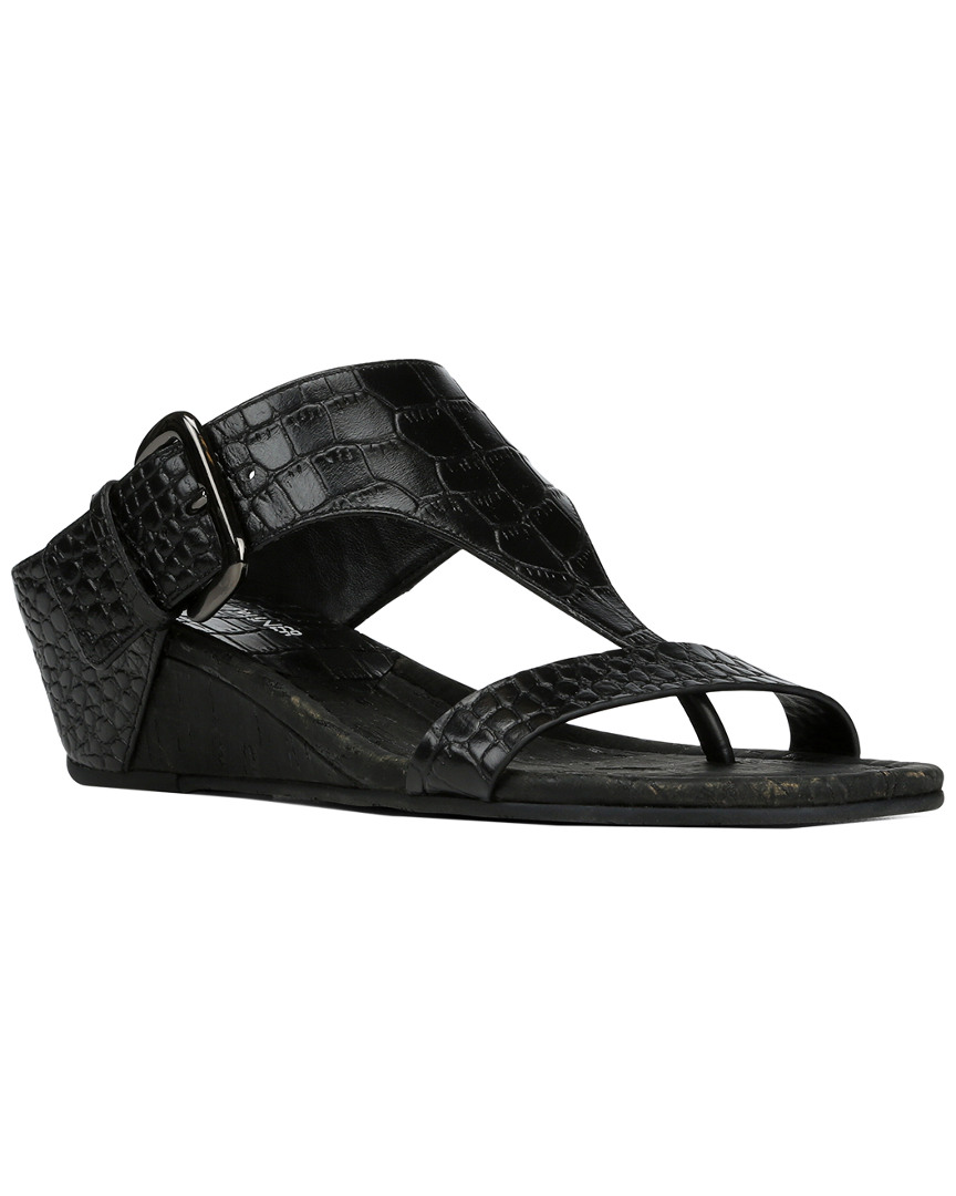 donald pliner black wedge sandals