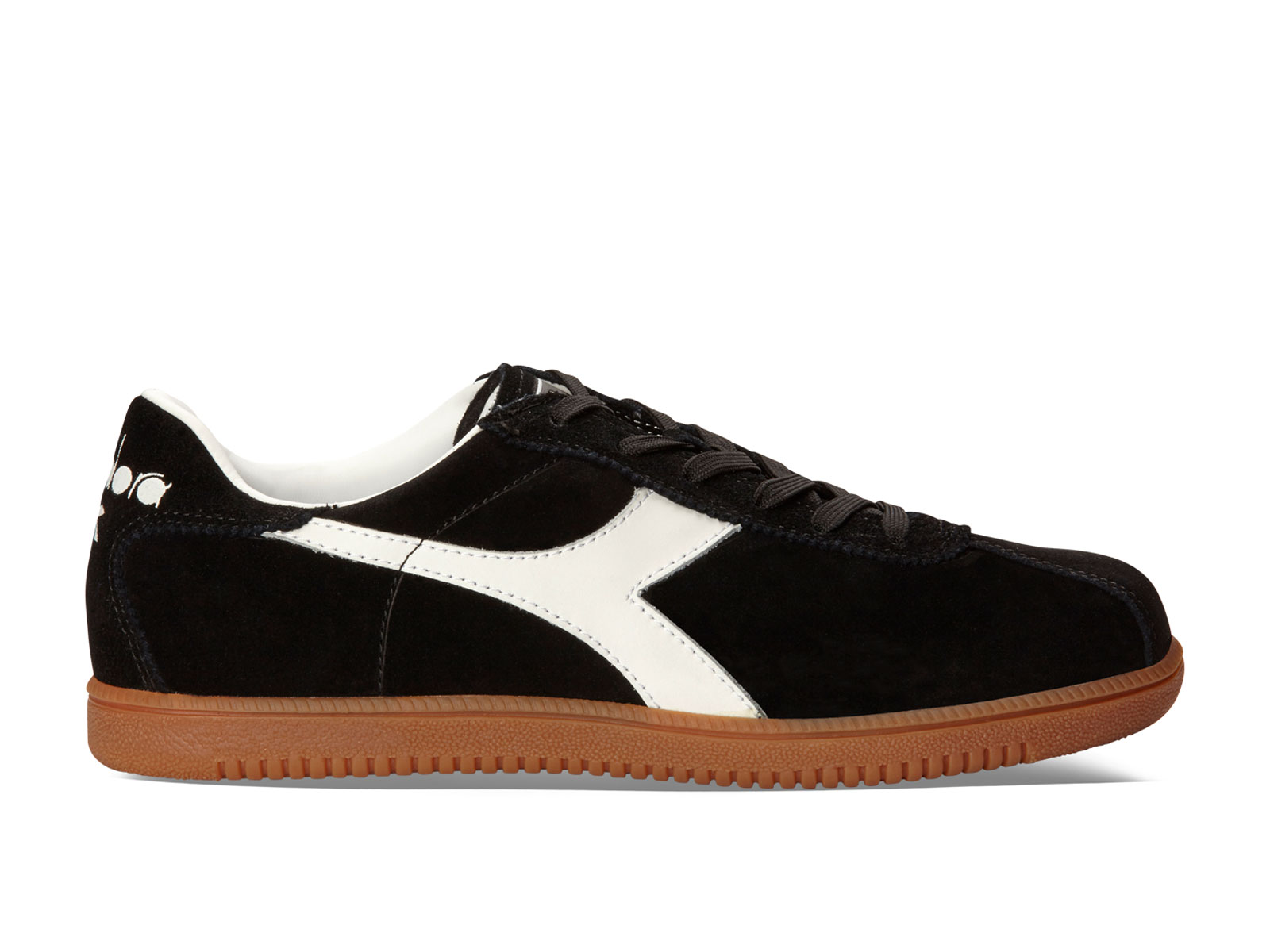 Diadora Men's Black Suede Sneakers 