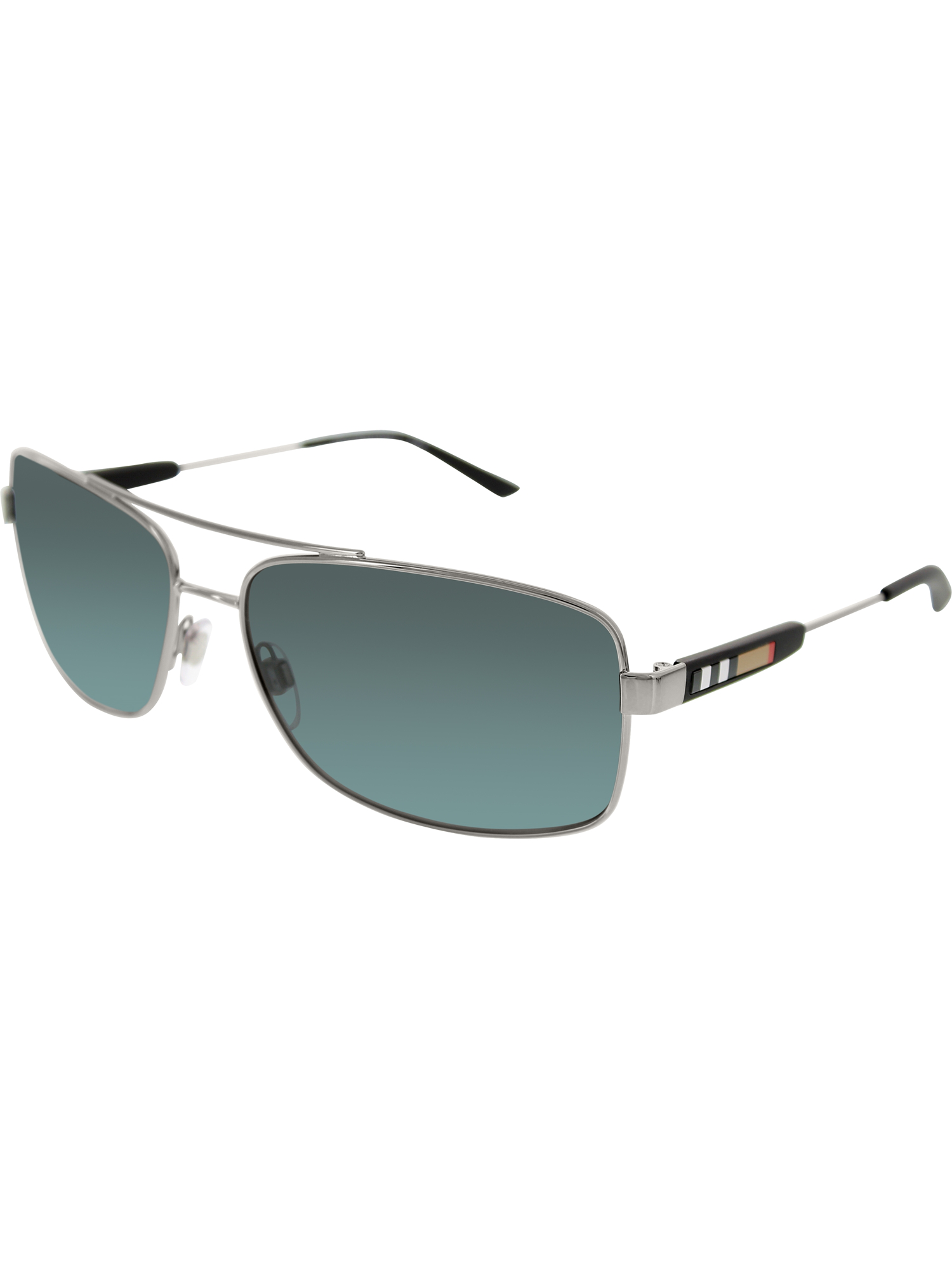 100387-63 Silver Rectangle Sunglasses 