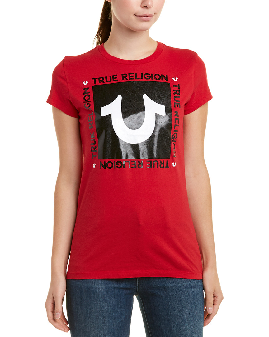 true religion shirt red