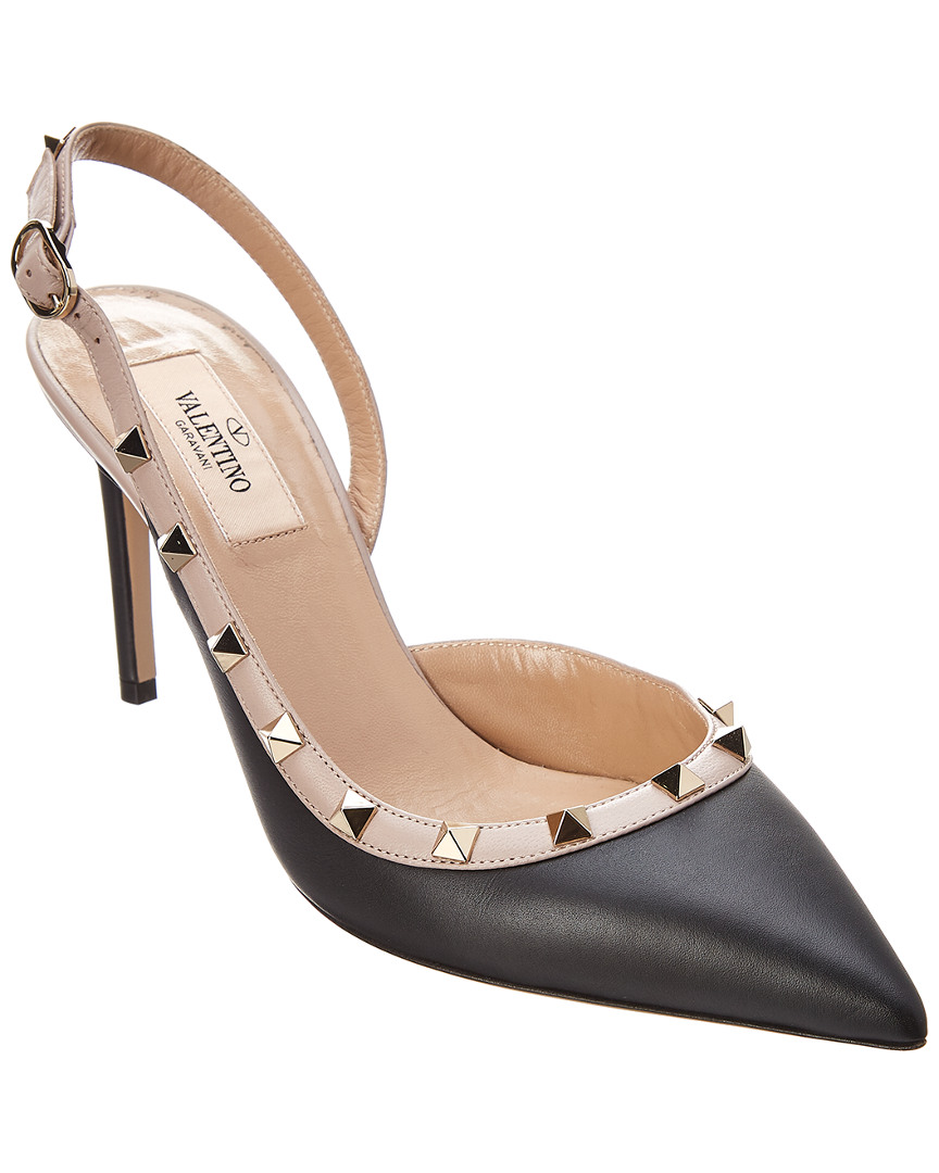 valentino slingback black
