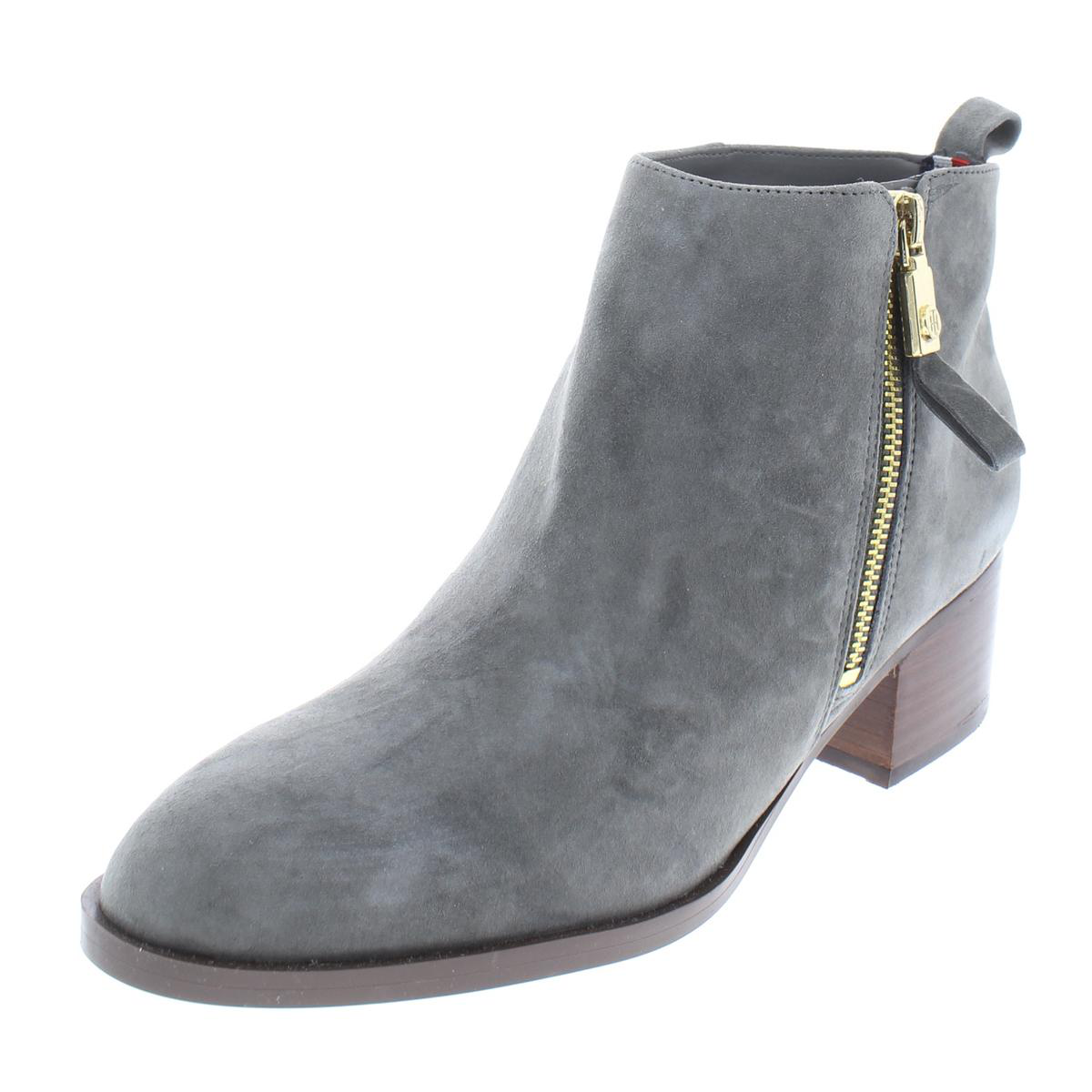 tommy hilfiger suede ankle boots