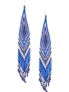 JESSIE WESTERN BEADED CHANDELIER EARRINGS