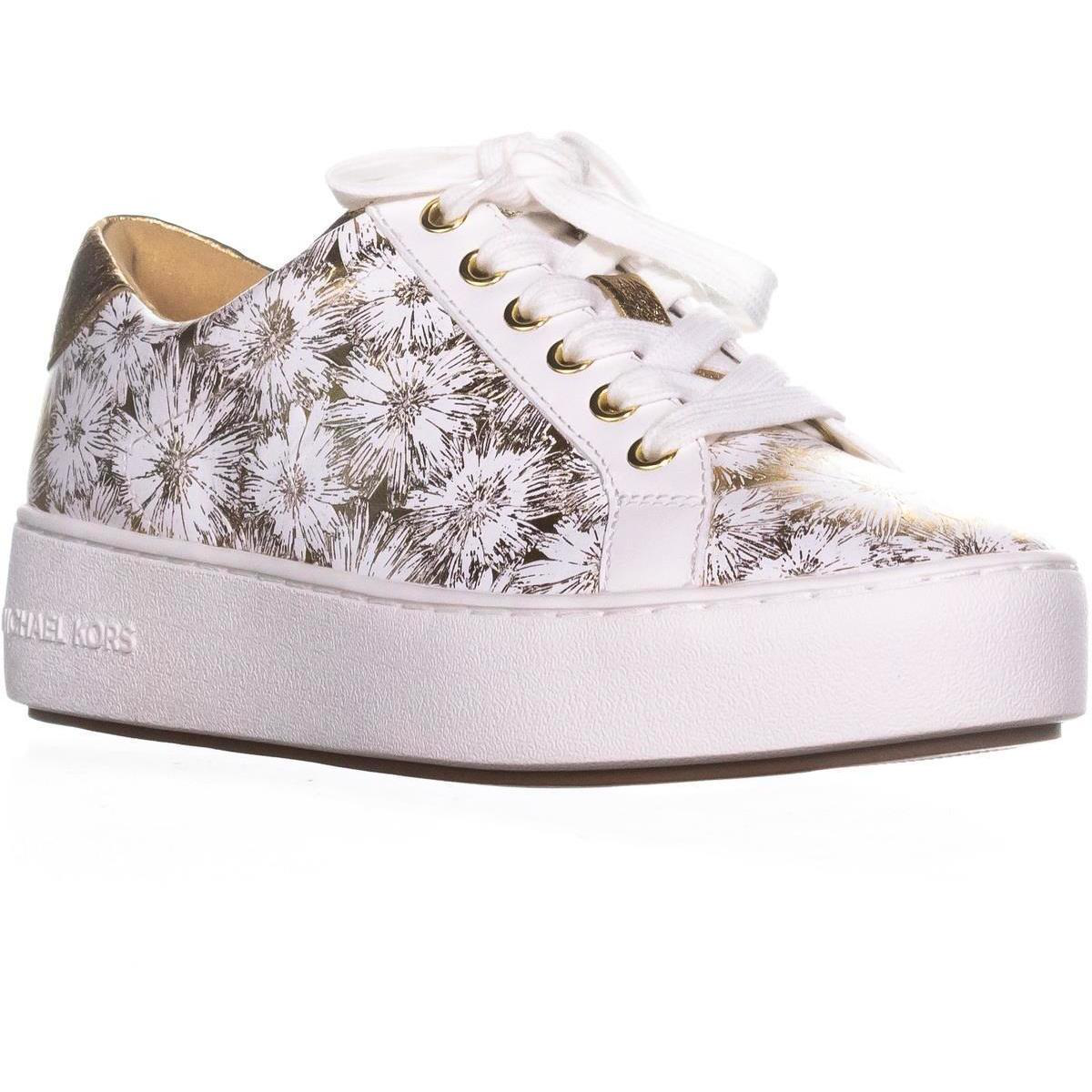 michael kors white platform sneakers