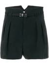 RED VALENTINO PLEATED TAILORED SHORTS