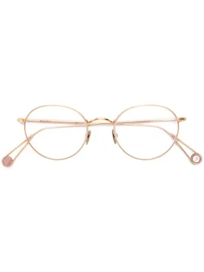Ahlem Round Frame Glasses - 金色 In Gold