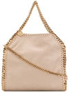 Stella Mccartney Mini Falabella Tote Bag In Neutrals ,gold
