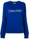CALVIN KLEIN CALVIN KLEIN LOGO PRINT SWEATSHIRT - BLUE
