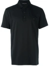 Michael Kors Logo Embroidered Polo Shirt In Black