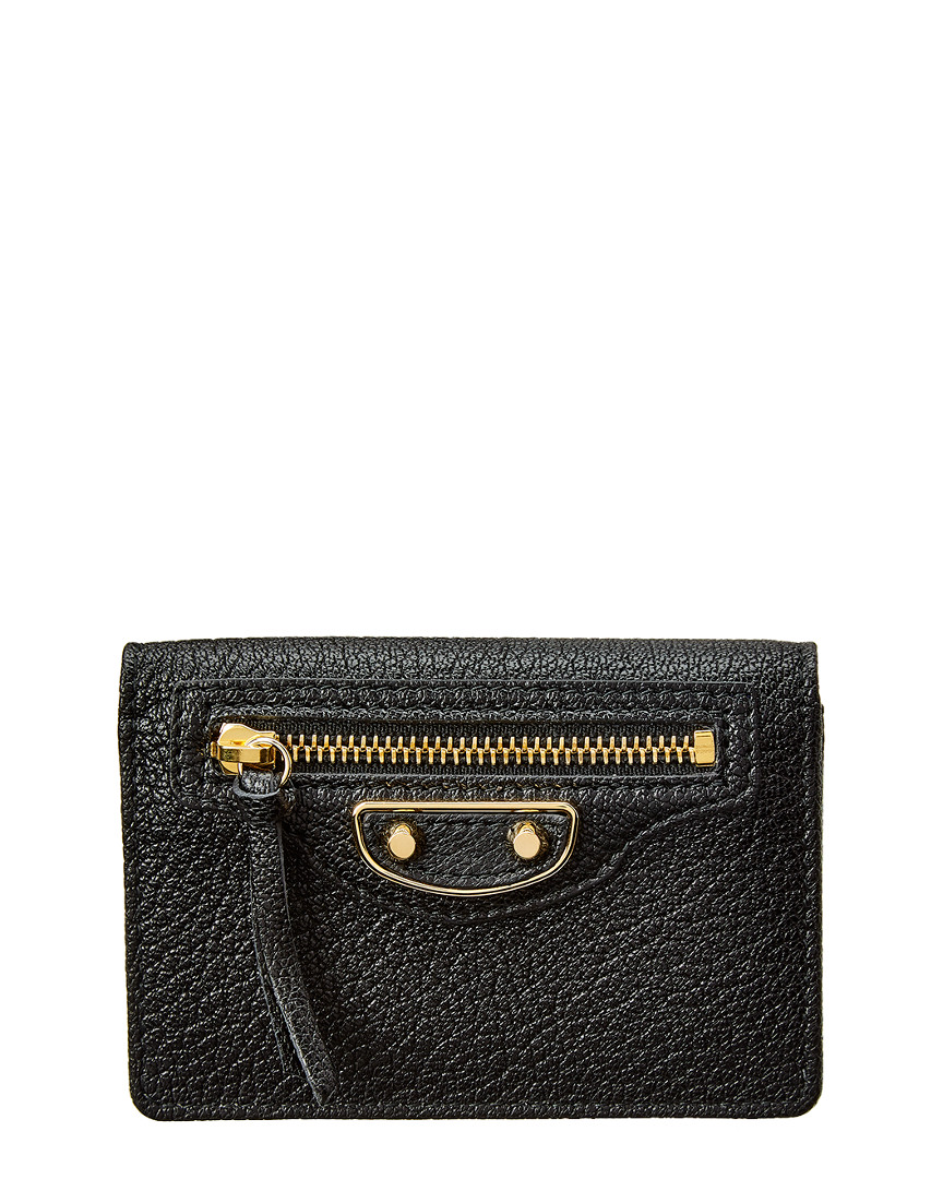 balenciaga mini leather wallet