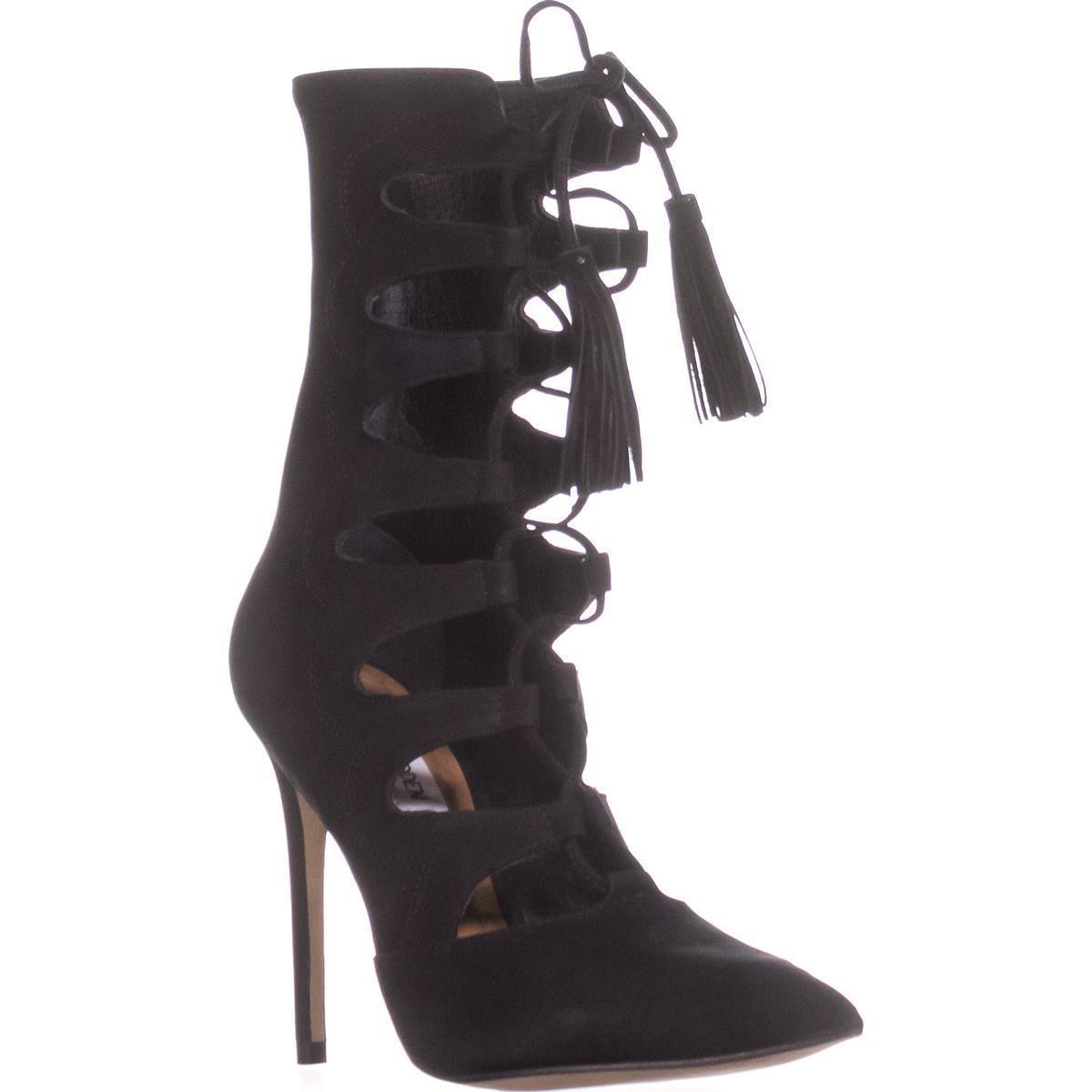 pointed toe lace up boots