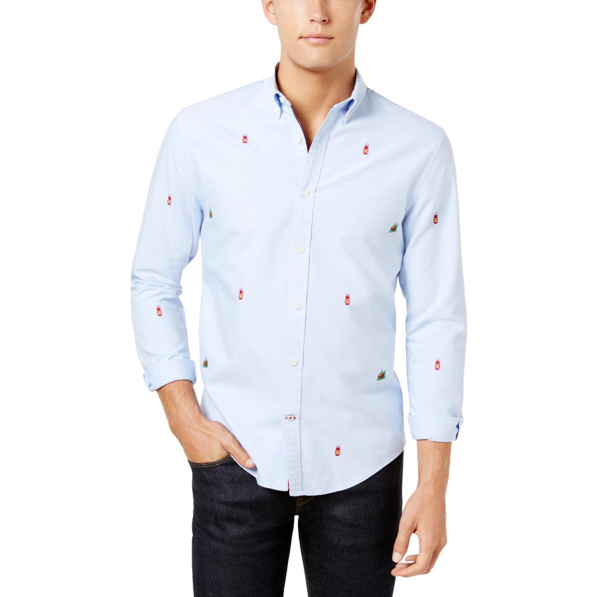tommy hilfiger button up mens