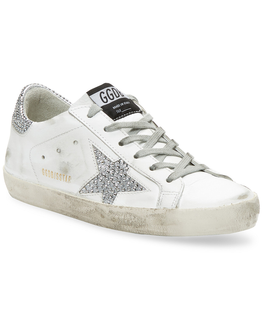 golden goose swarovski sneakers