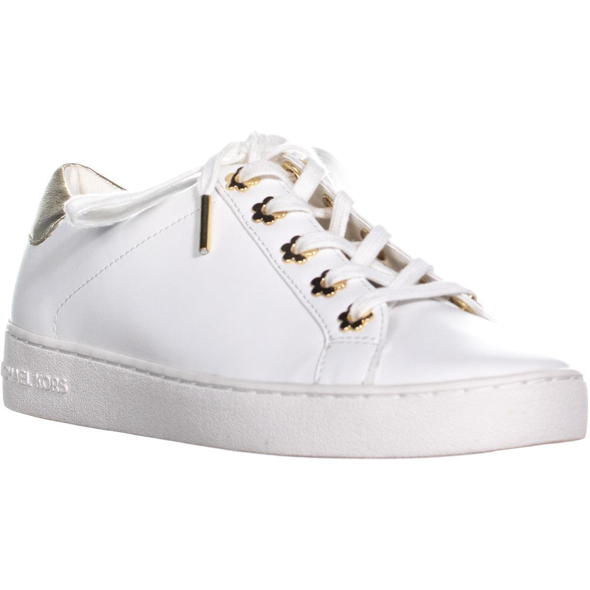 michael kors white gold sneakers