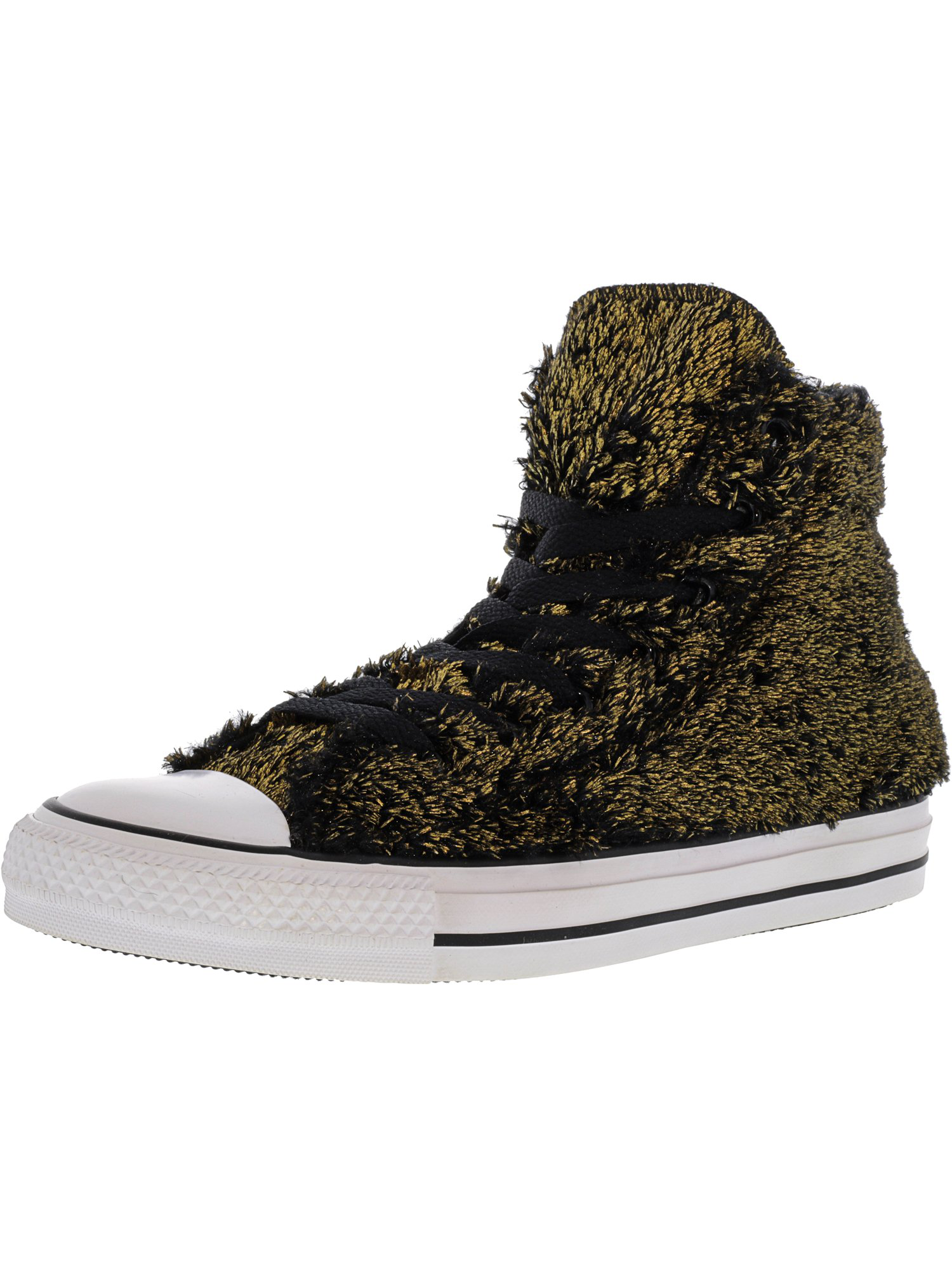 converse black and gold high tops
