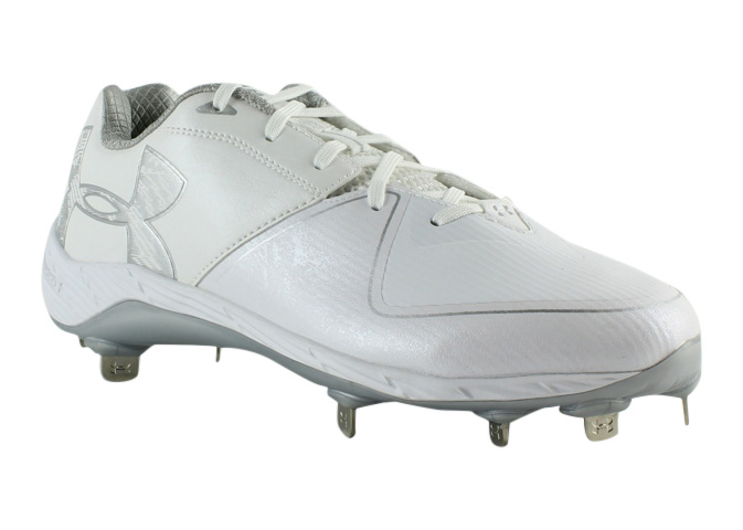 white baseball spikes
