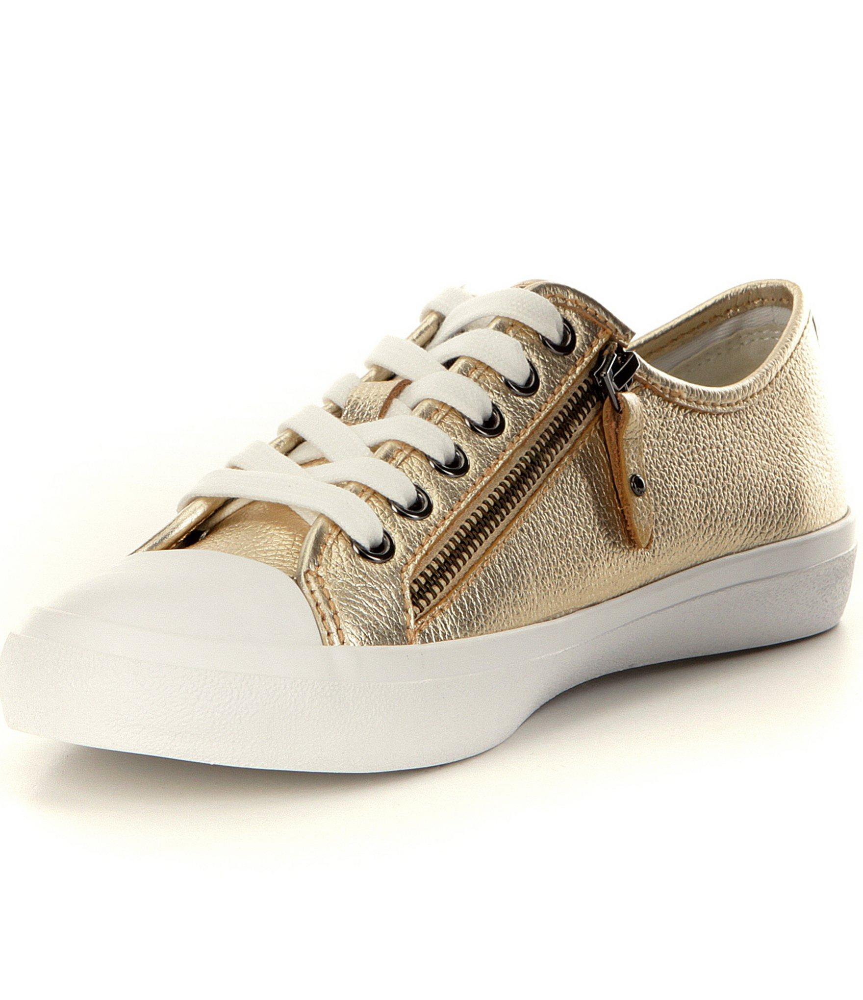 coach gold sneakers