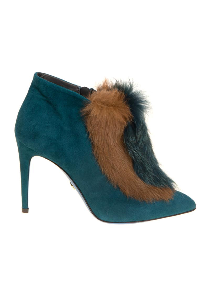 light blue suede booties