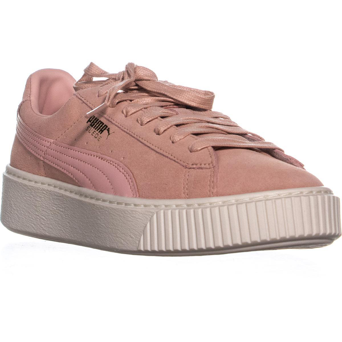 puma suede platform pink
